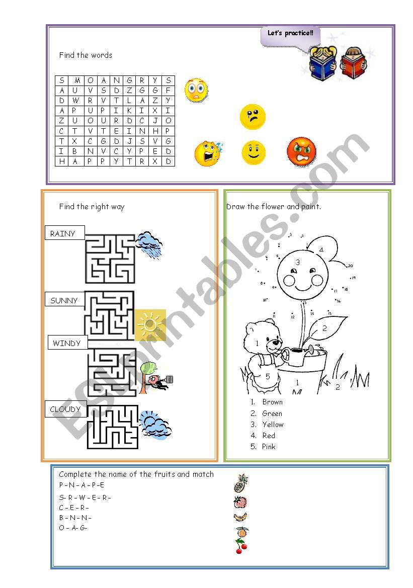 Revision worksheet