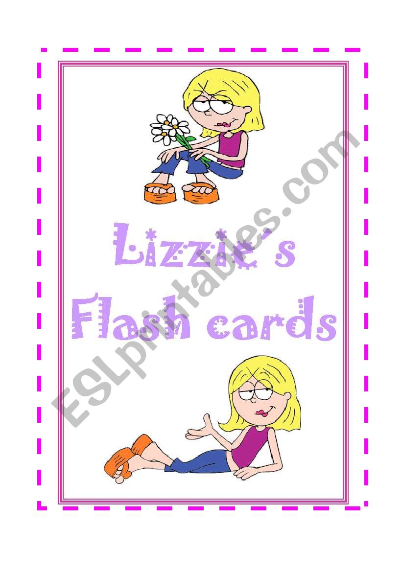 LIZZIES FLASH CARDS worksheet