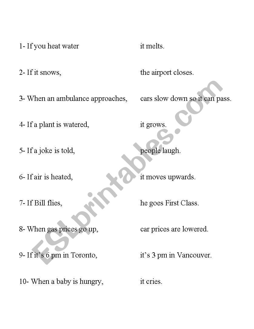 Introduction To Zero Conditionals ( Real Conditionals) Matching