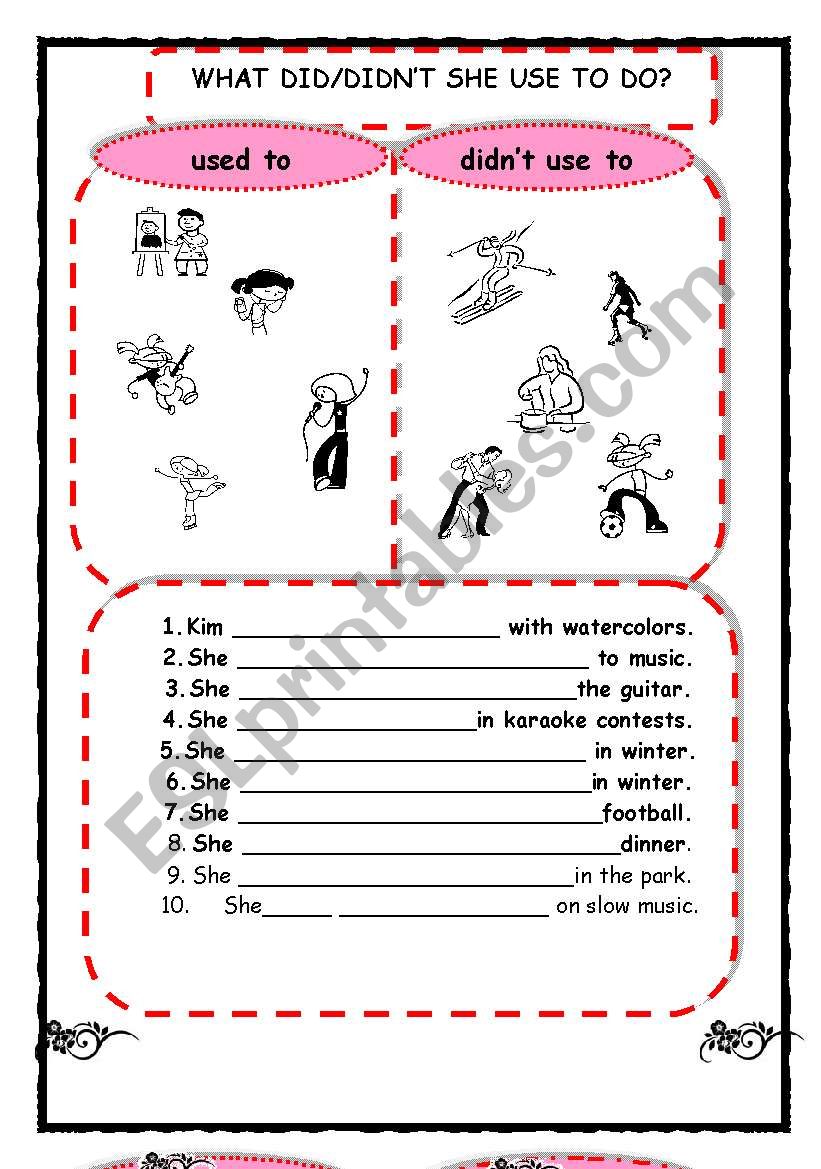 I didn t used to like. Be used to get used to Worksheets. Use to и used to Worksheets. Конструкции used to do и to be used to doing. Задания на used to.