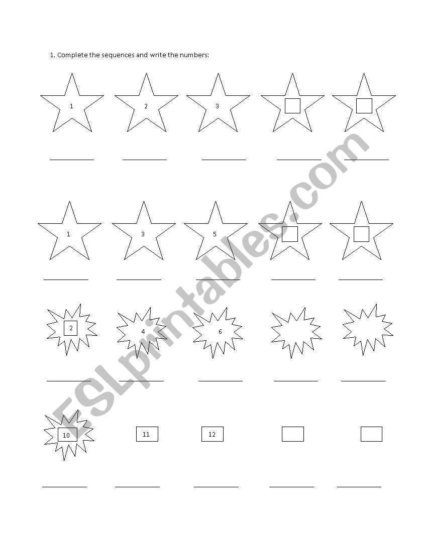 the numbers worksheet 2 - Maths