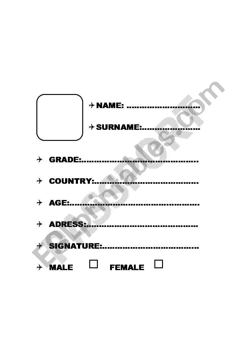 PASSPORT  PERSONAL IDENTIFICATION
