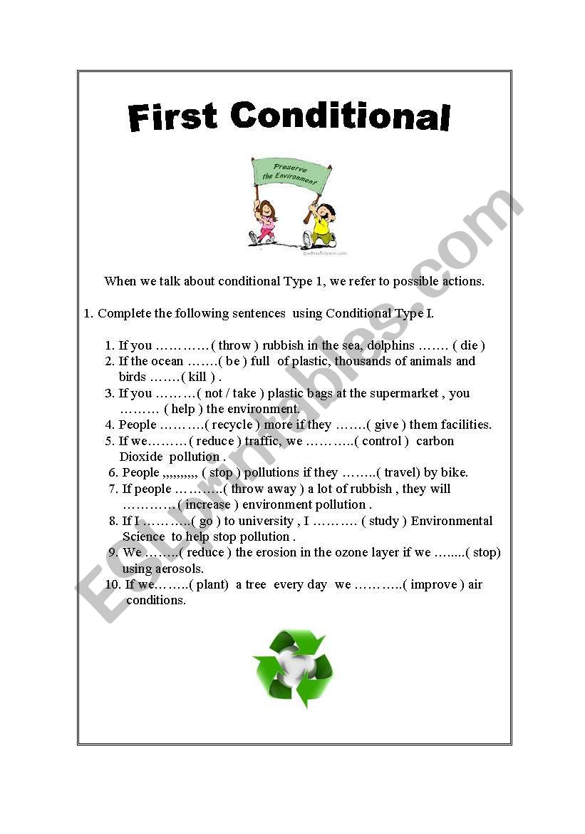 First Conditional  worksheet