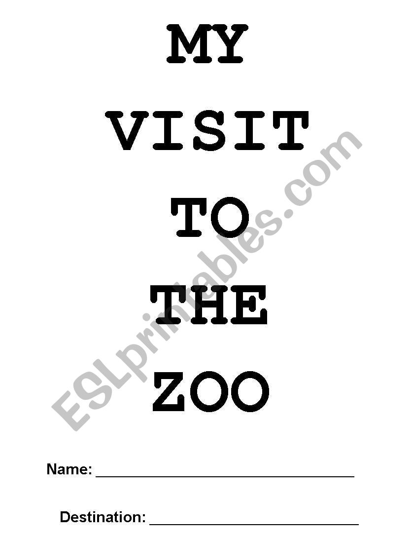 My Visit To The Zoo worksheet