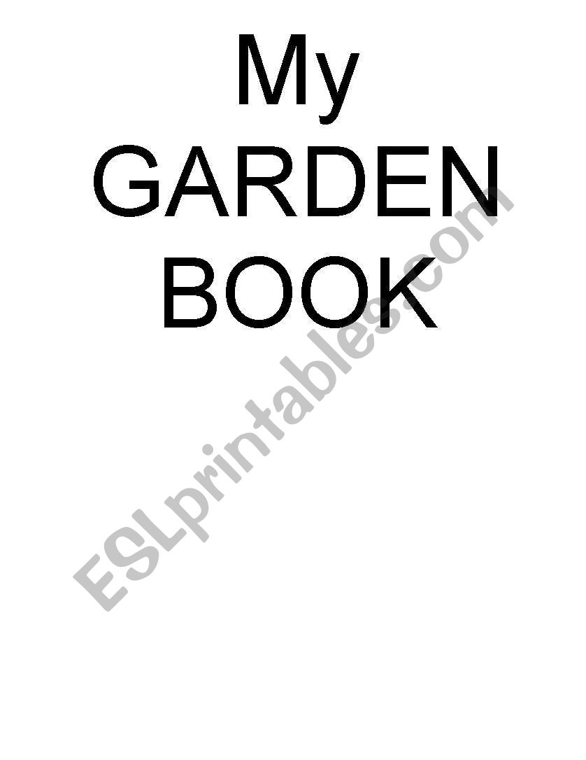 My Garden Book worksheet
