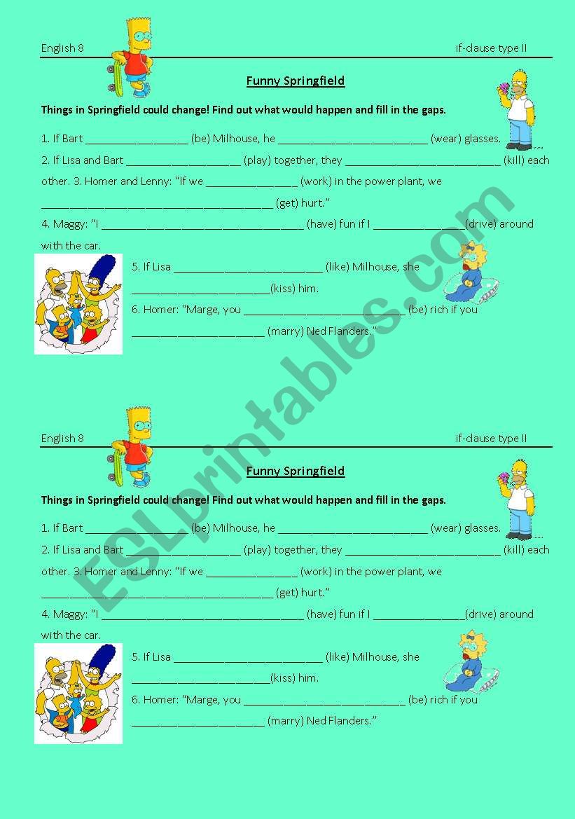 conditional sentence type II exercise