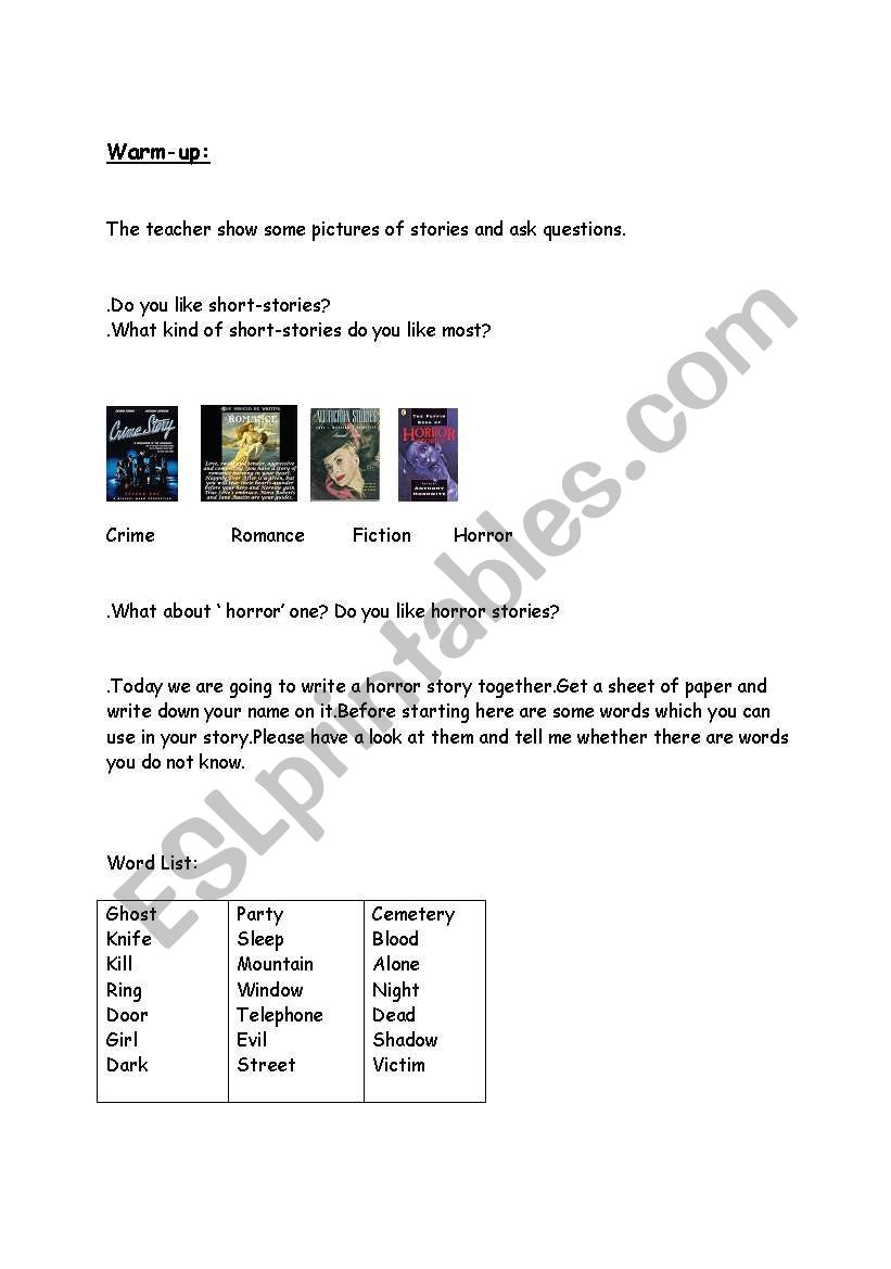 guided writing activity worksheet