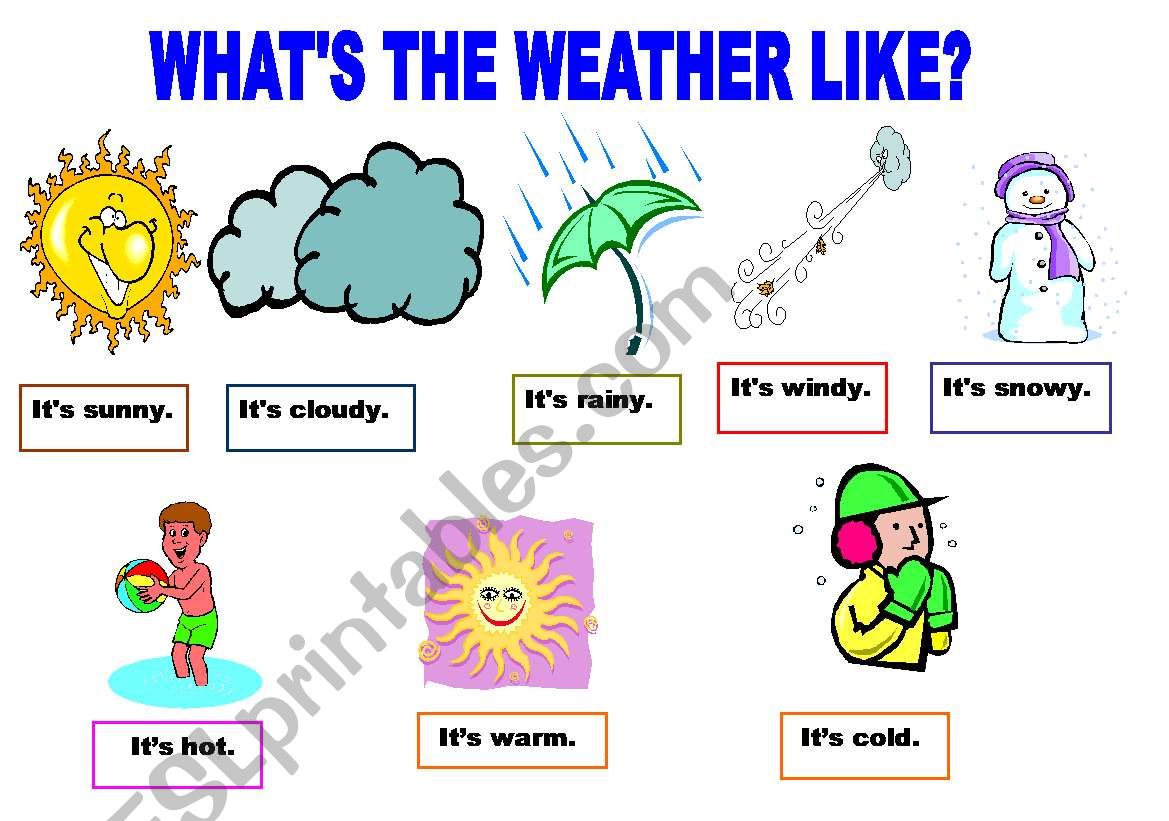 WEATHER worksheet