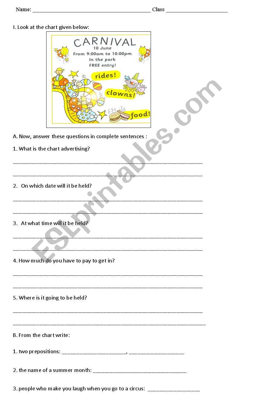 Picture Comprehension worksheet