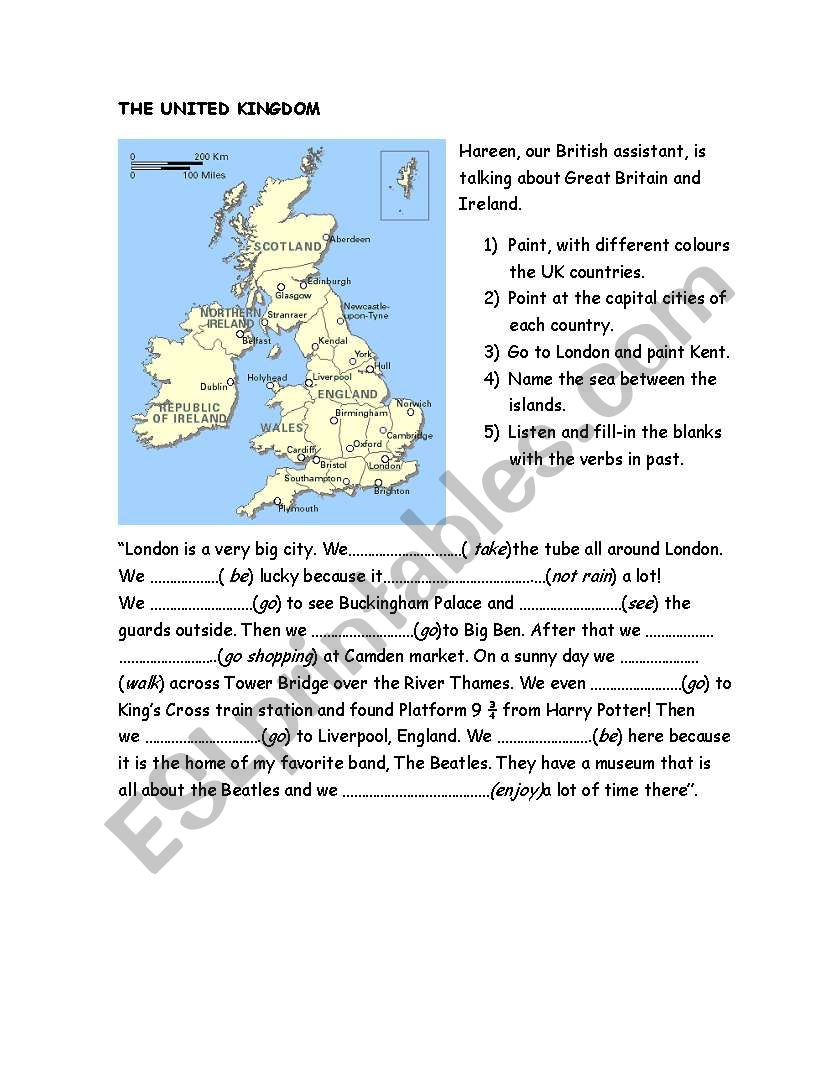 The United Kingdom worksheet