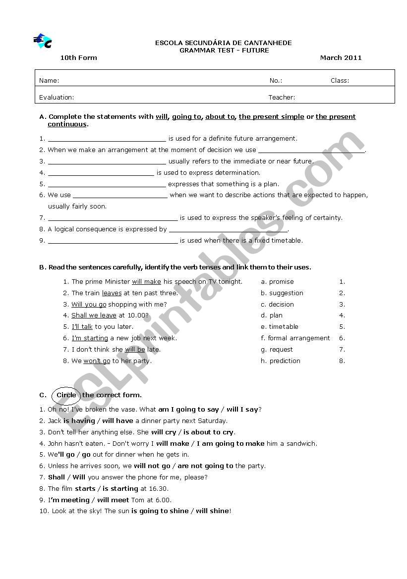 Modal verbs worksheet