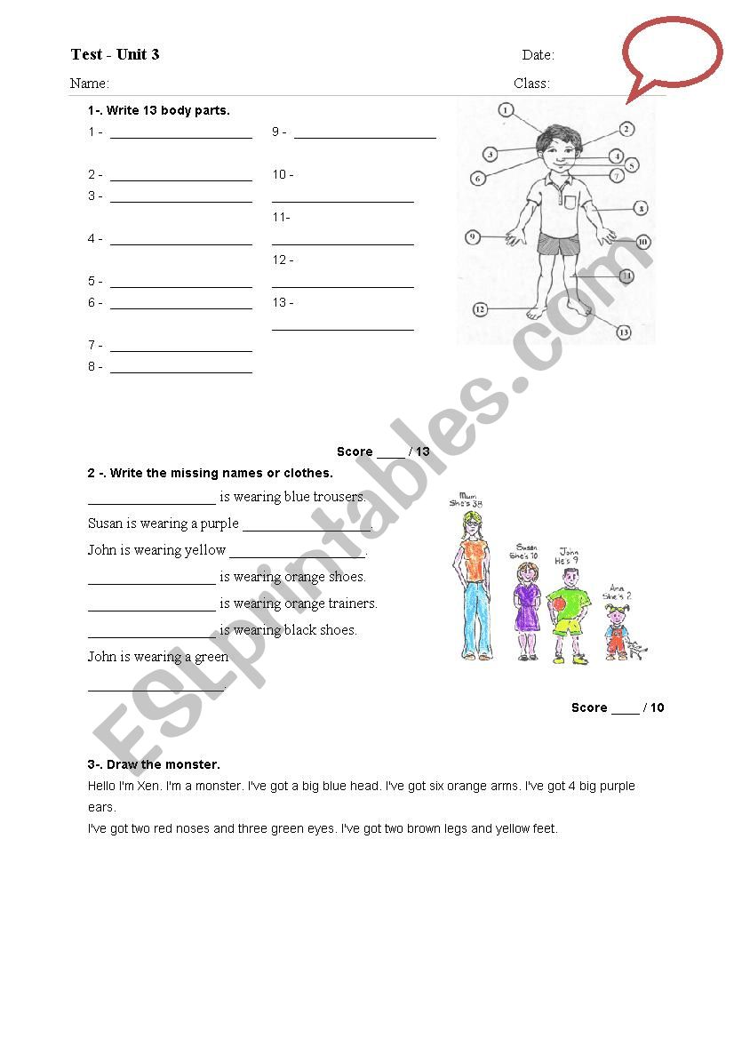 Test worksheet