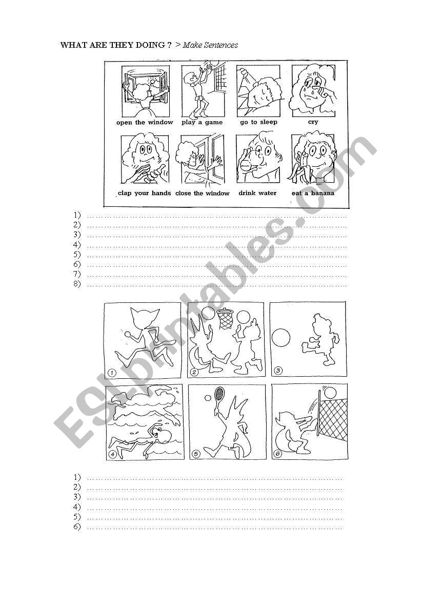 what are they doing worksheet