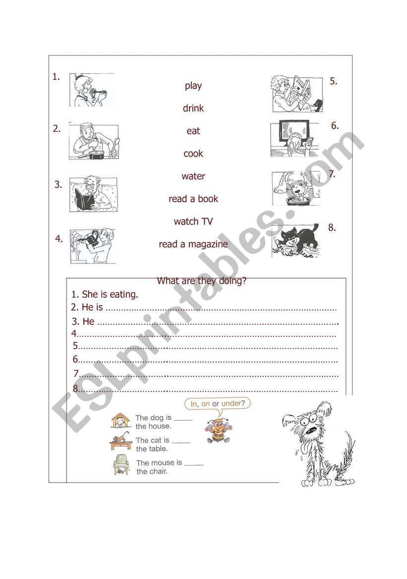 Verbs worksheet