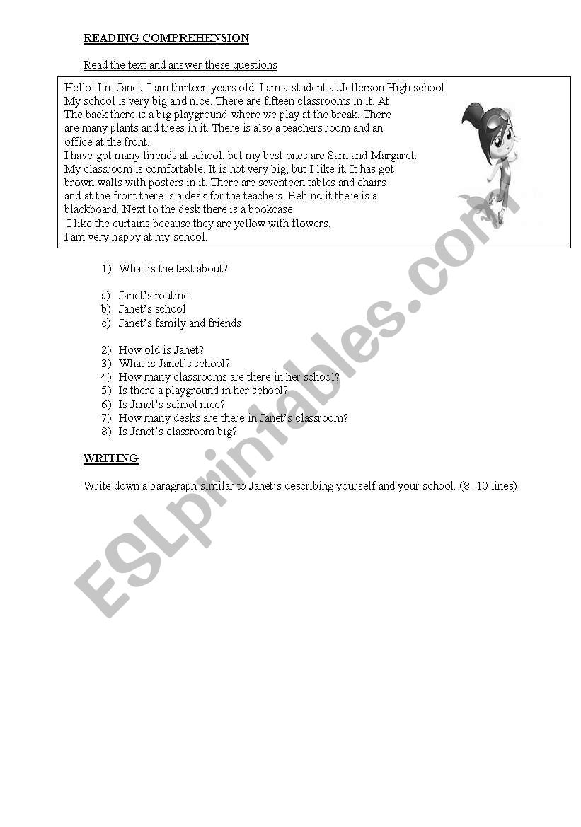 texto simple present worksheet