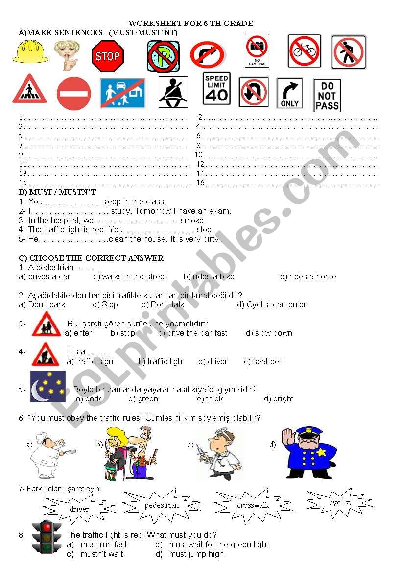 must worksheet