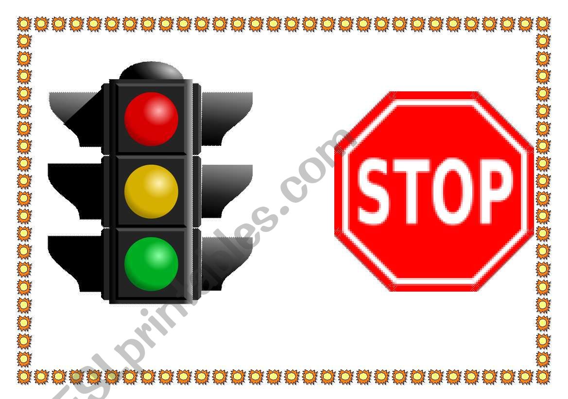 traffic signs 1 worksheet