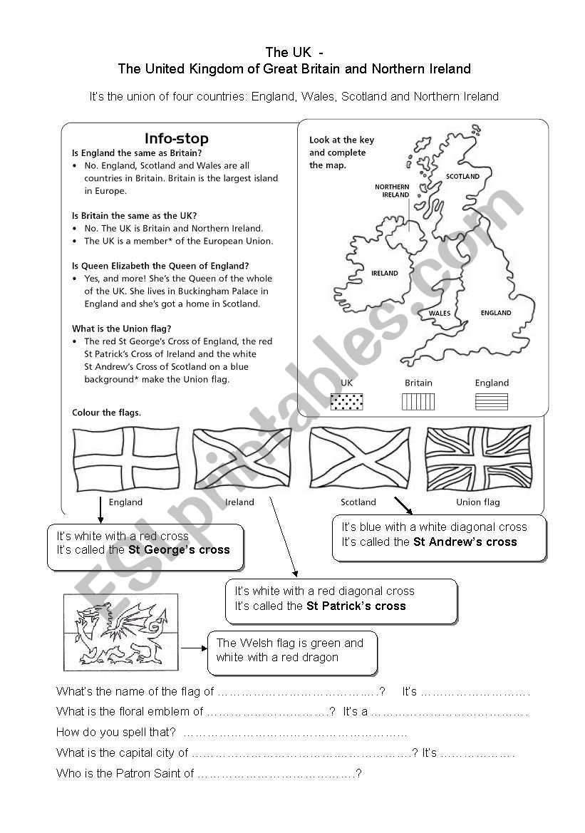 The UK worksheet