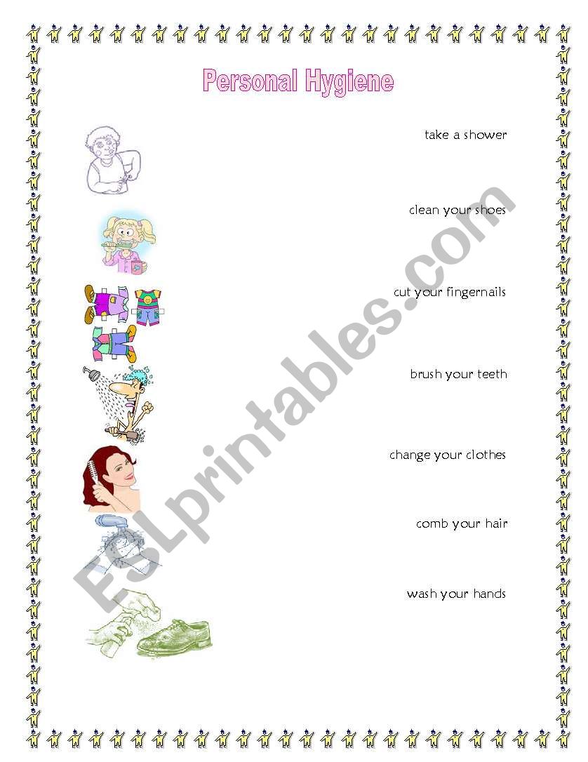 Personal Hygiene worksheet