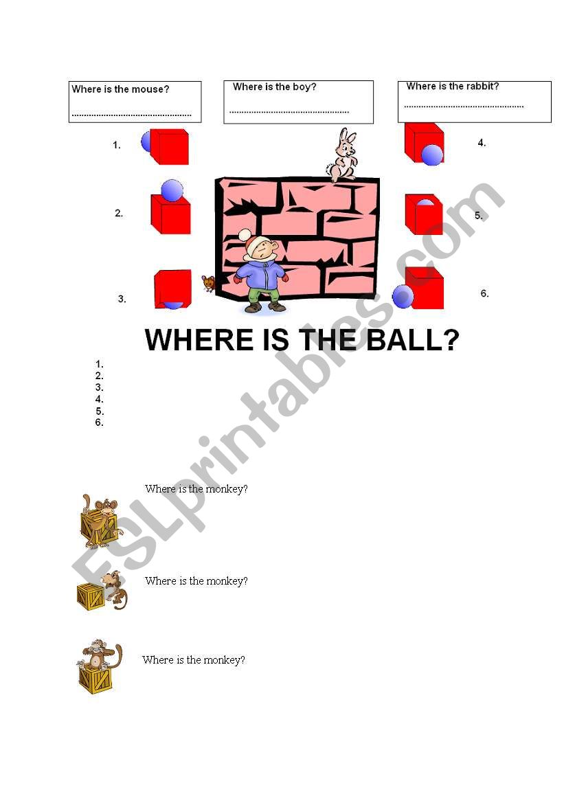 prepositions worksheet