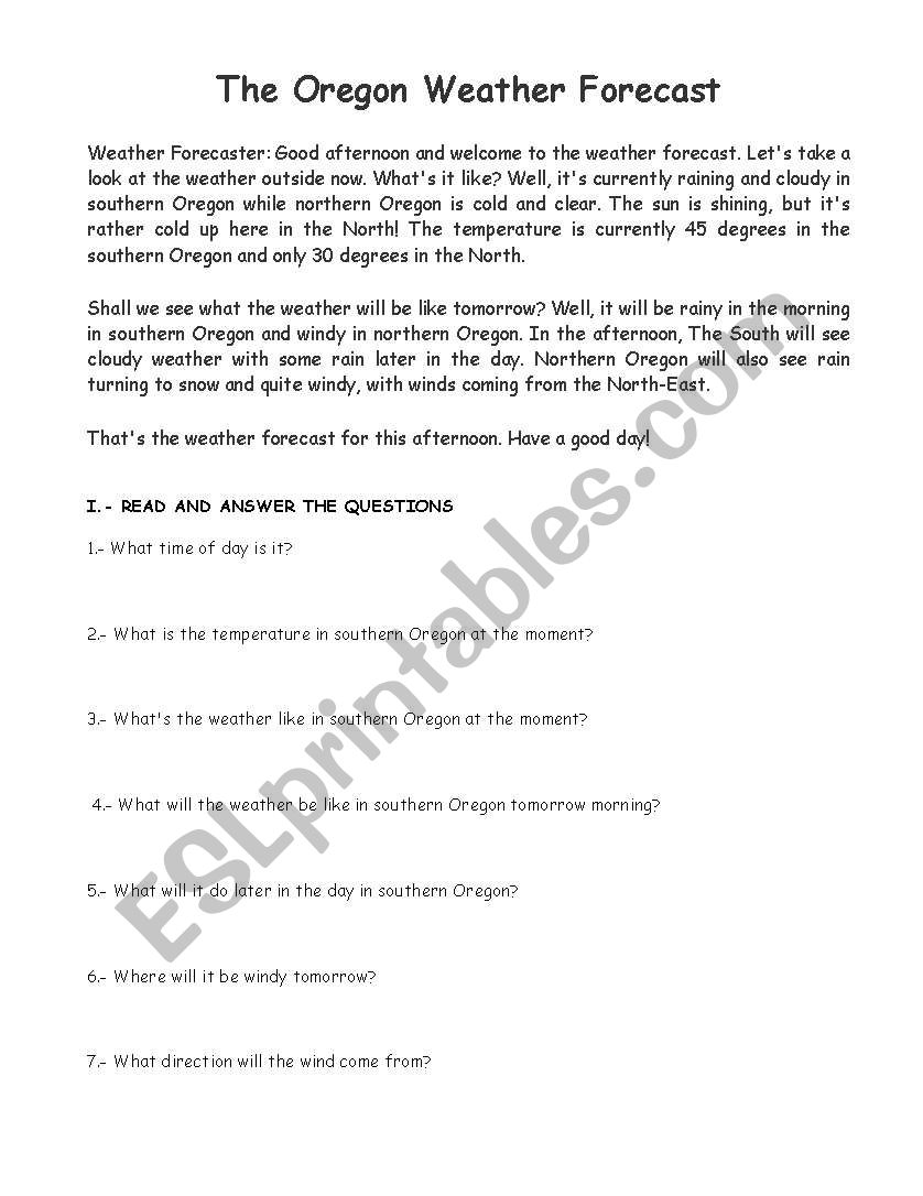 FUTURE WILL worksheet