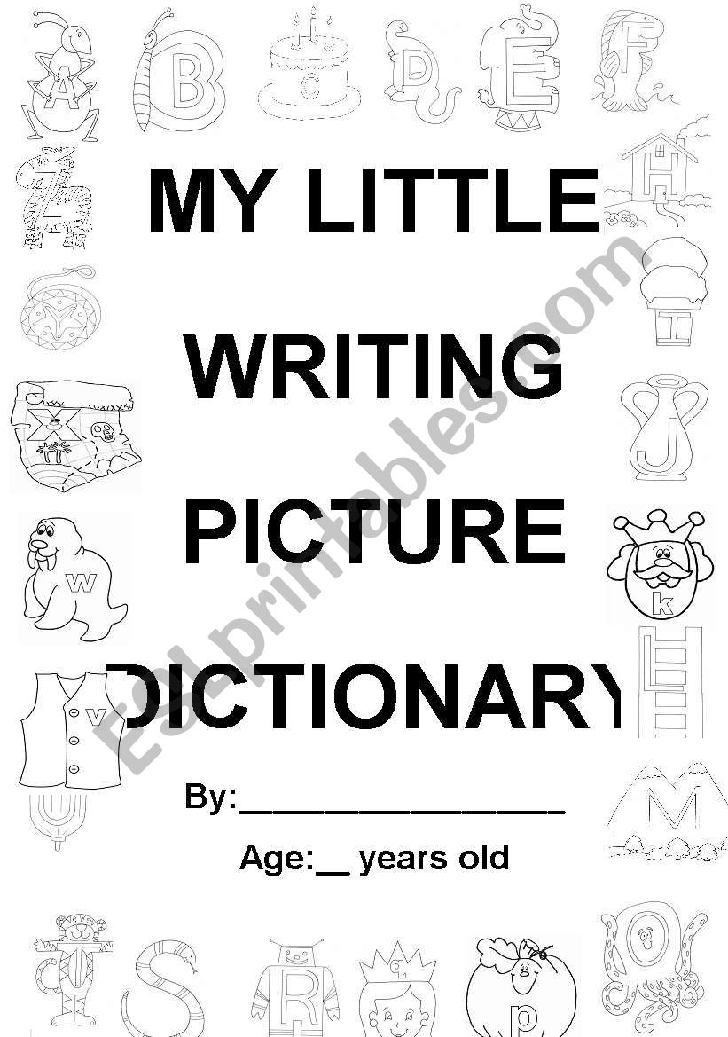 MY FIRST PICTURE DICTIONARY worksheet