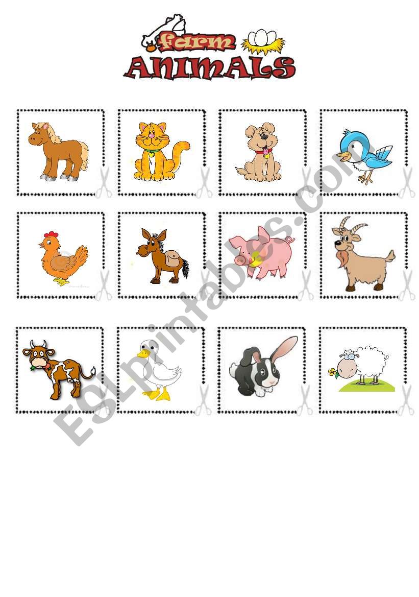 Farm Animals worksheet