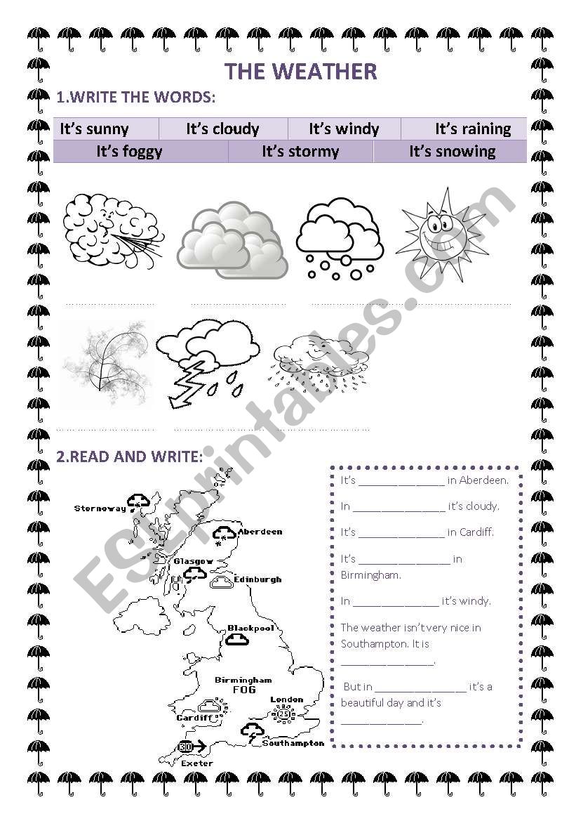 The weather worksheet