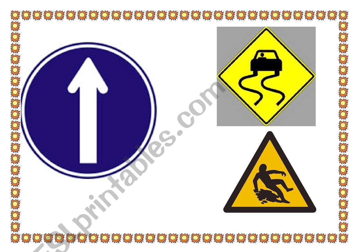 traffic signs 2 worksheet