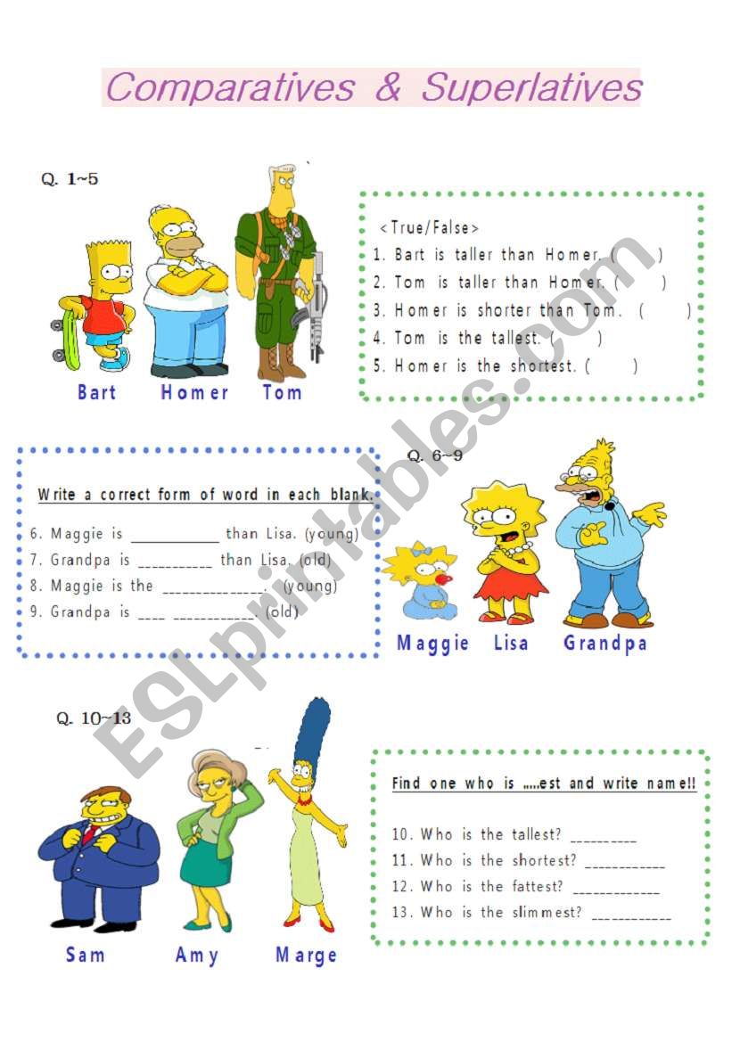 Comparatives & Superatives (Simpson)