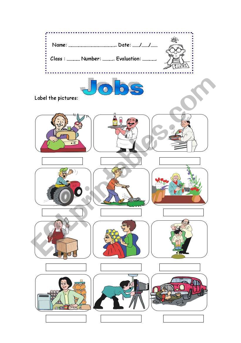 Jobs (part 2)  worksheet