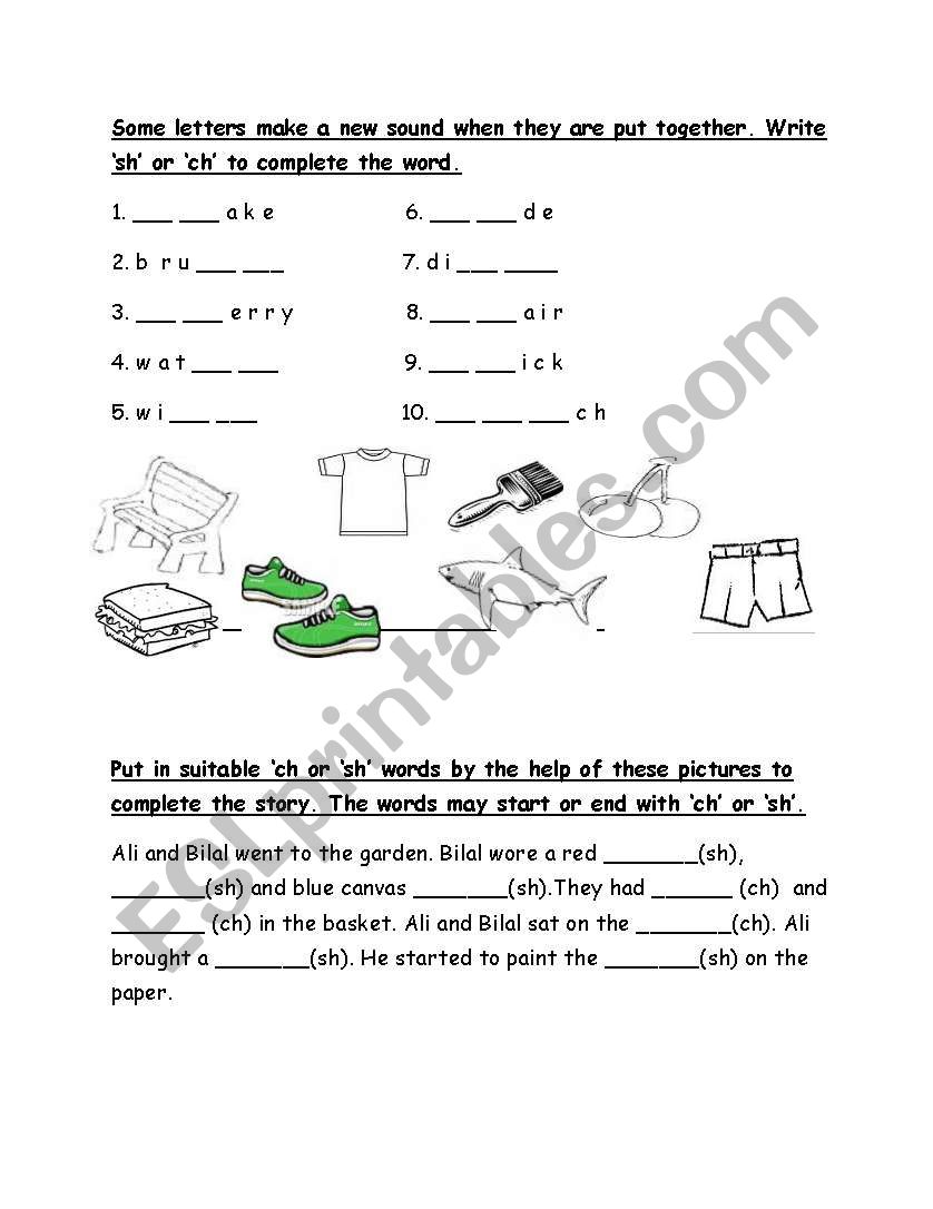 phonics worksheet