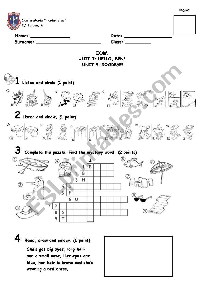 SUMMER EXERCISES worksheet