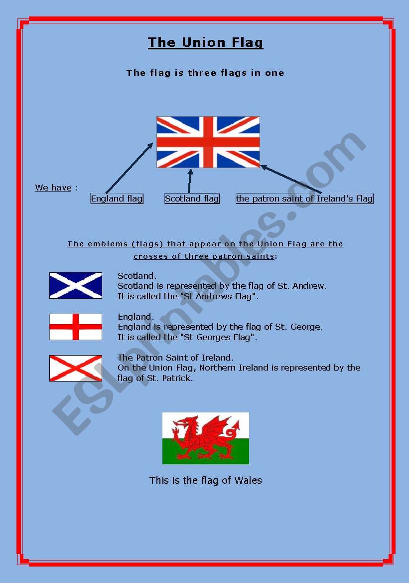 The Union Flag worksheet