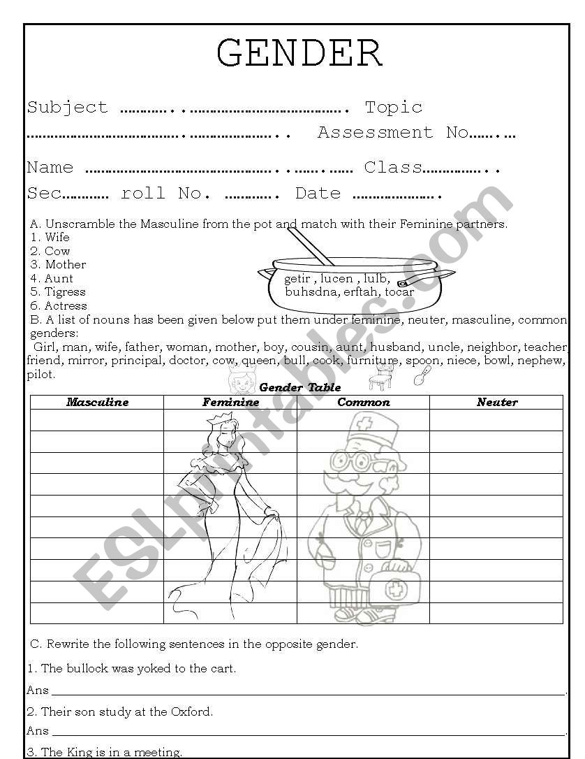 nouns-gender-people-worksheet-grade-4-grammar-lesson-9-pronouns-number-gender-and