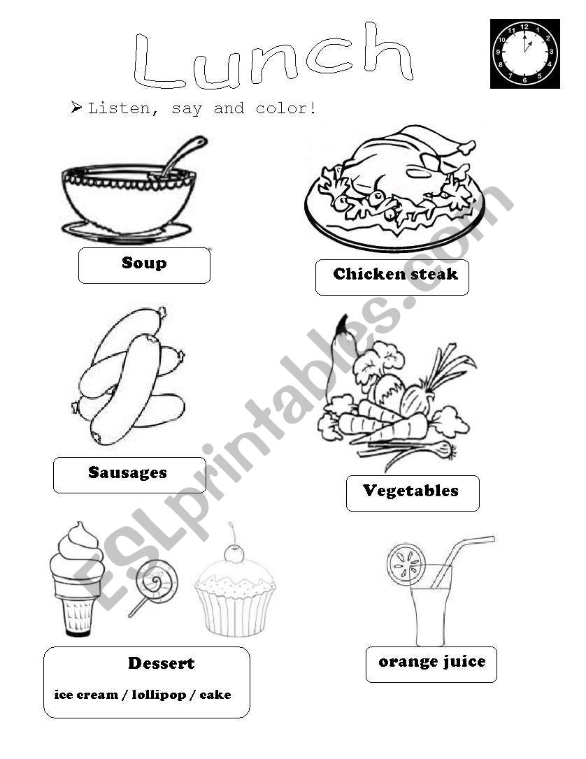 lunch-esl-worksheet-by-christofor