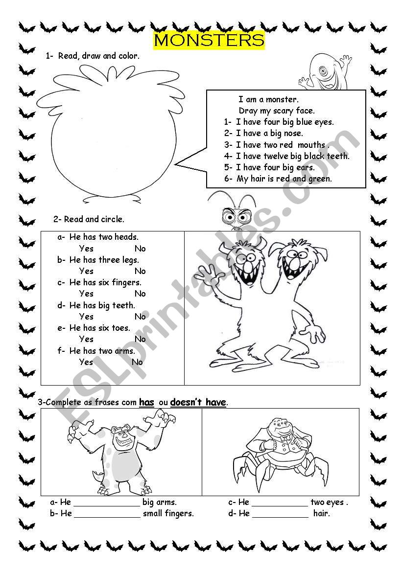 Body worksheet