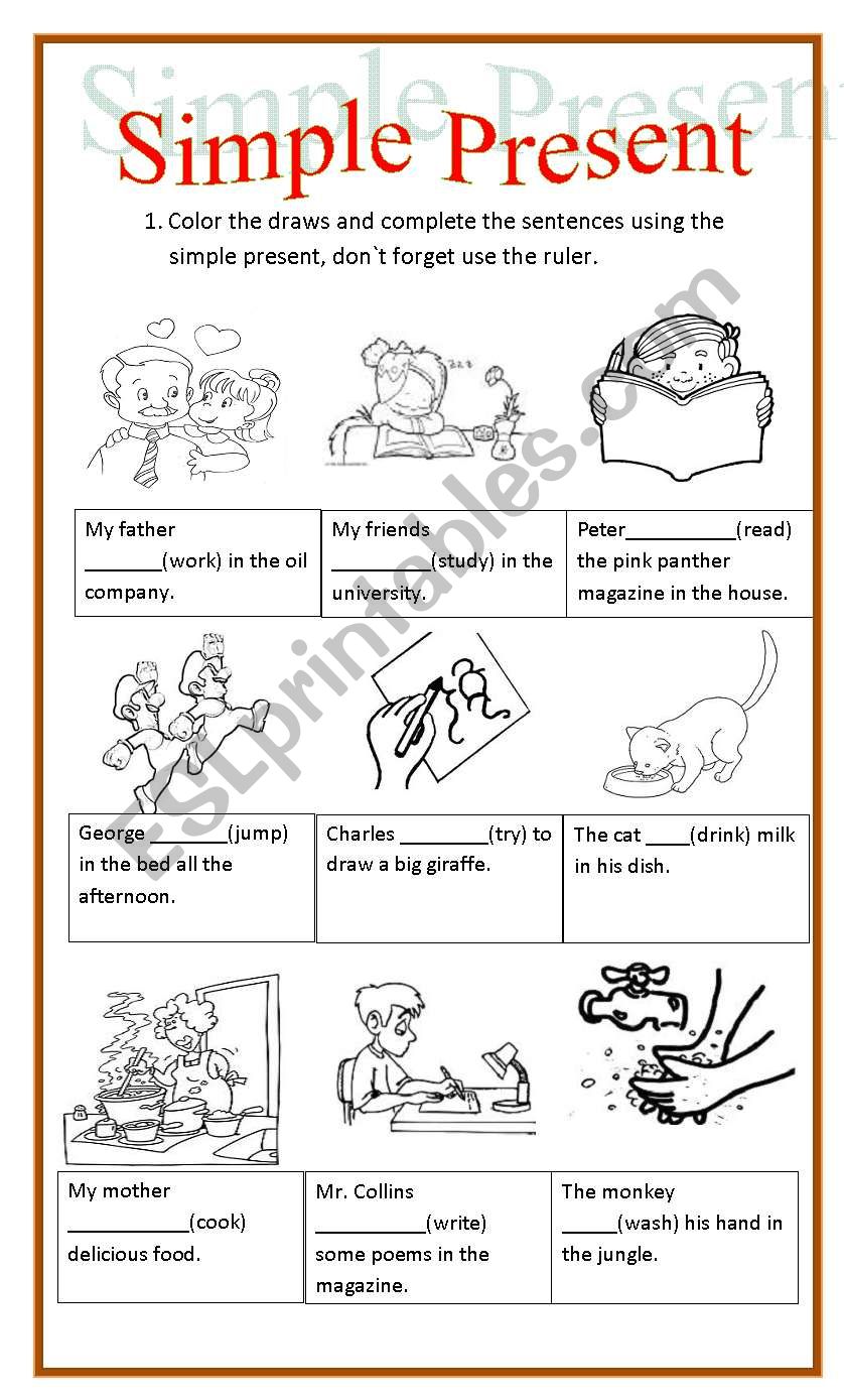 Simple present worksheet