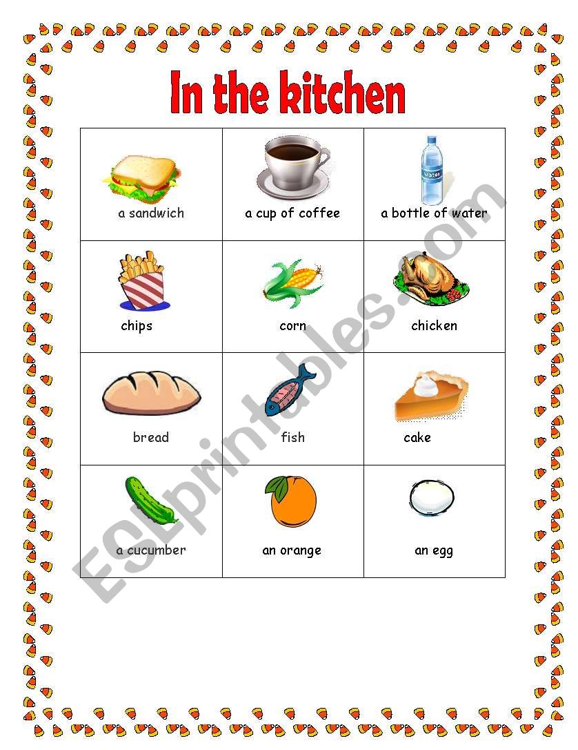 In the Kitchen picture dictionary