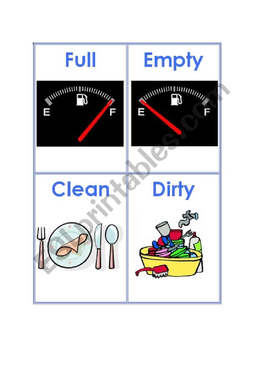 Adjectives Flashcards 2 worksheet