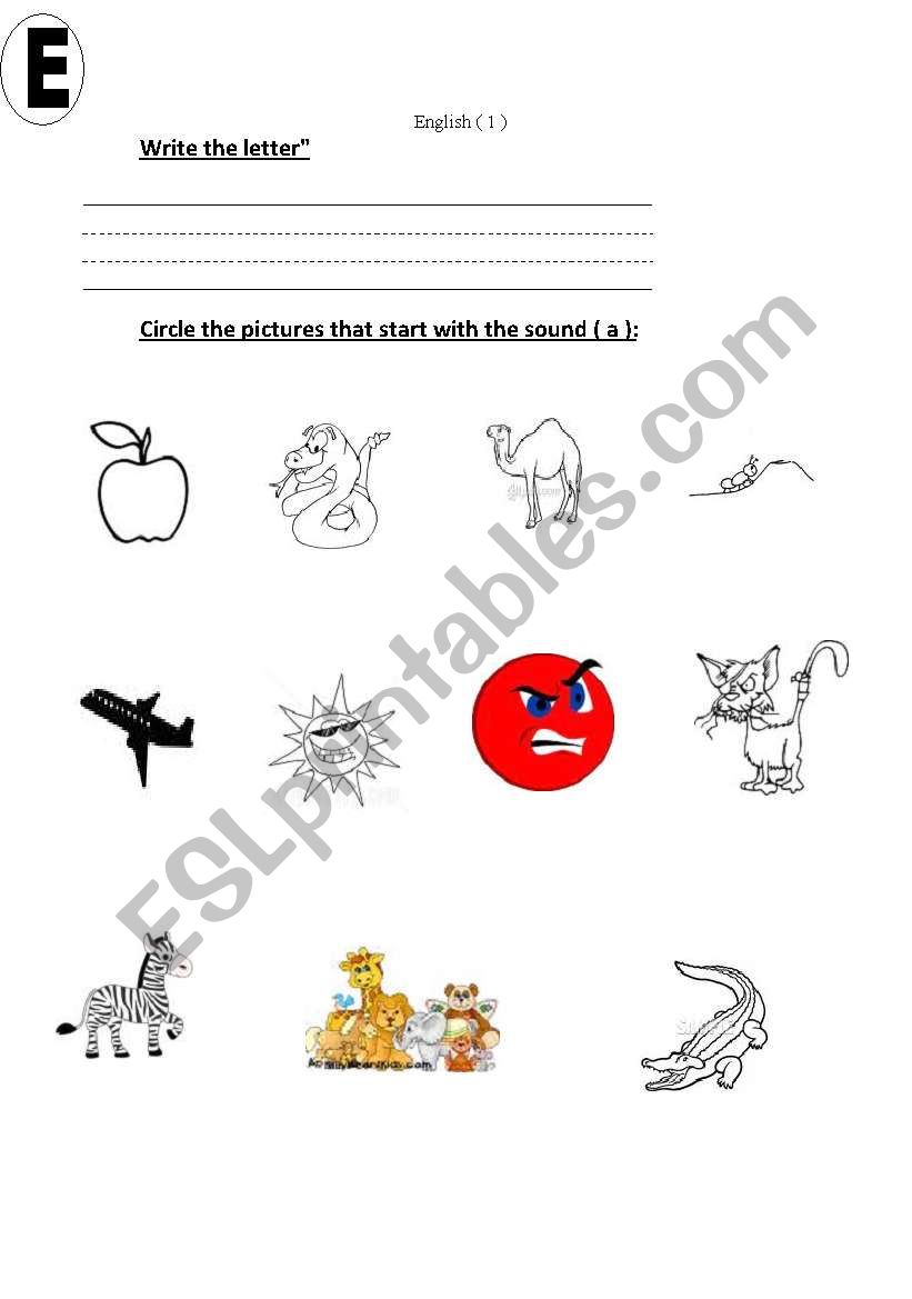 phonic test worksheet