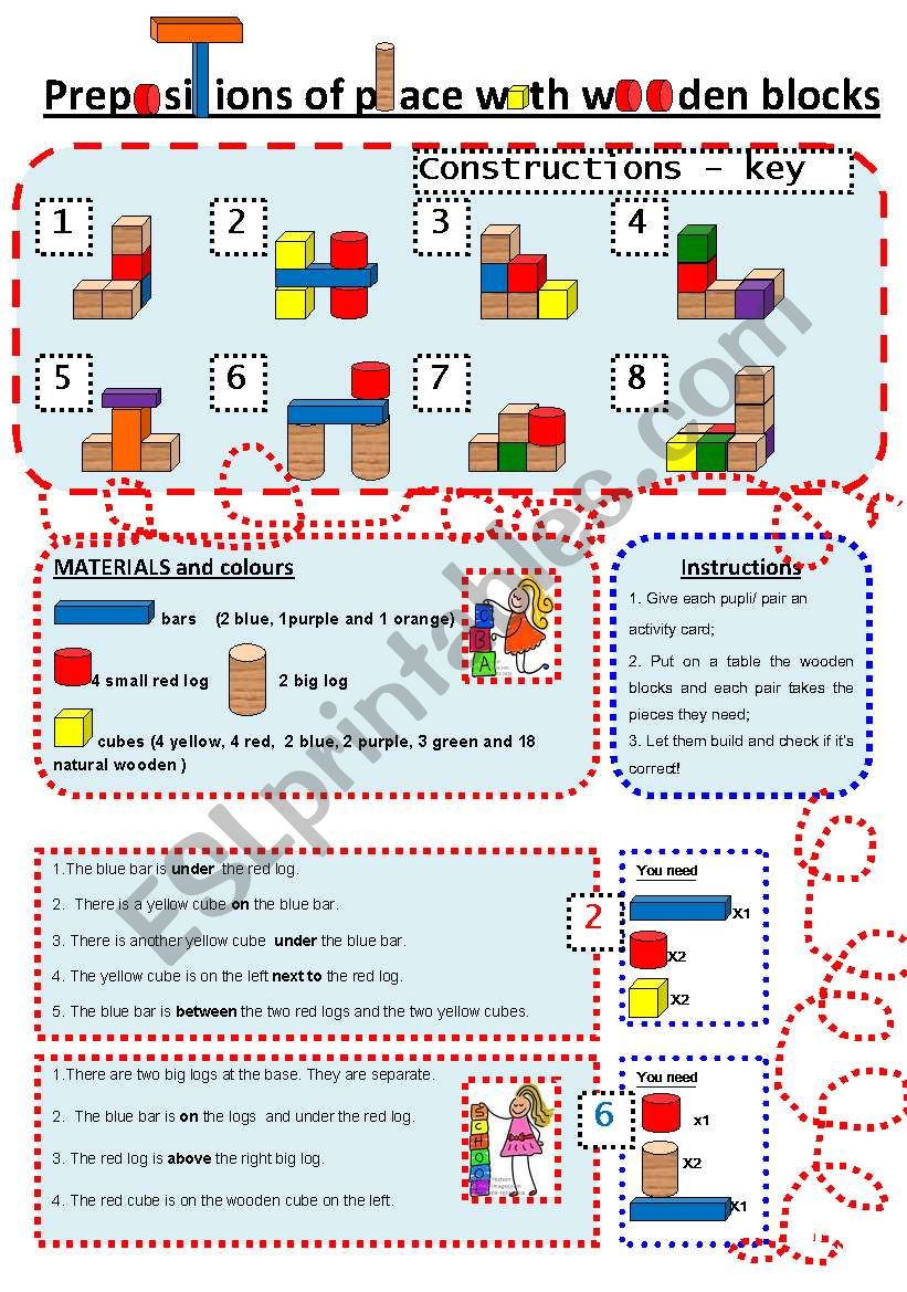 Prepositions of place worksheet