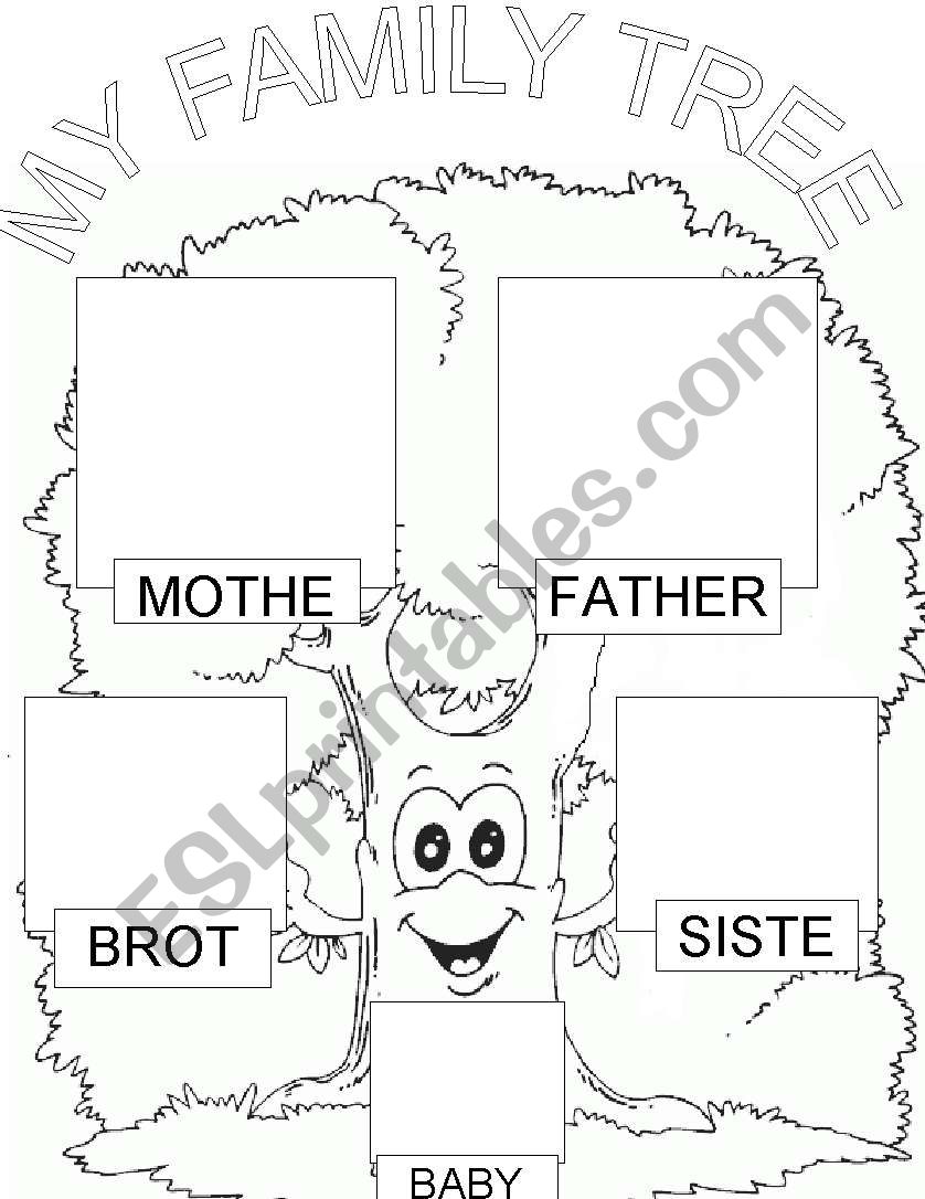 My family tree worksheet