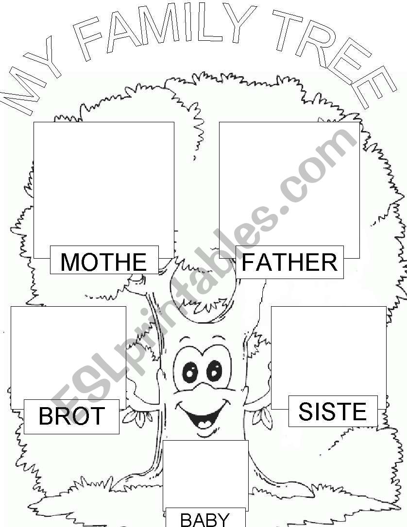 My family tree worksheet