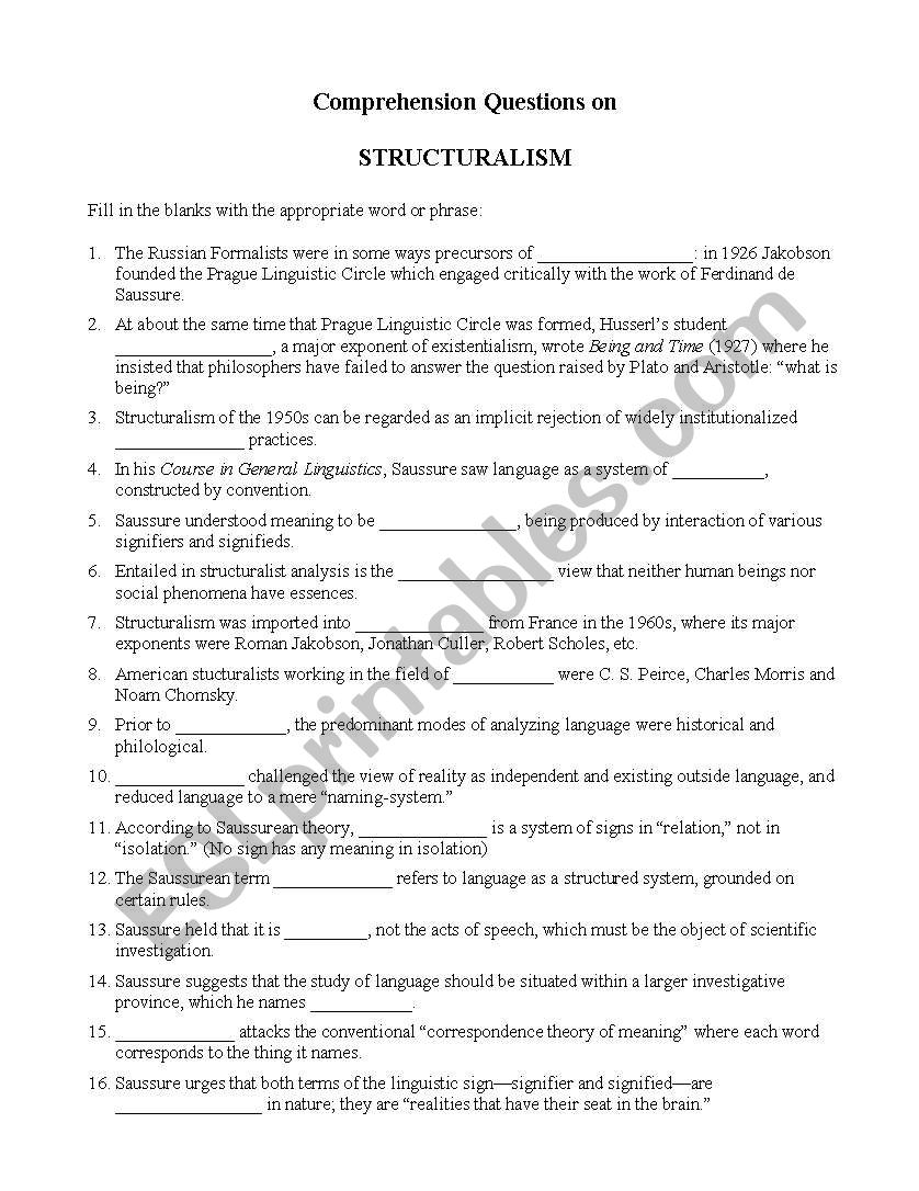 jumble worksheet