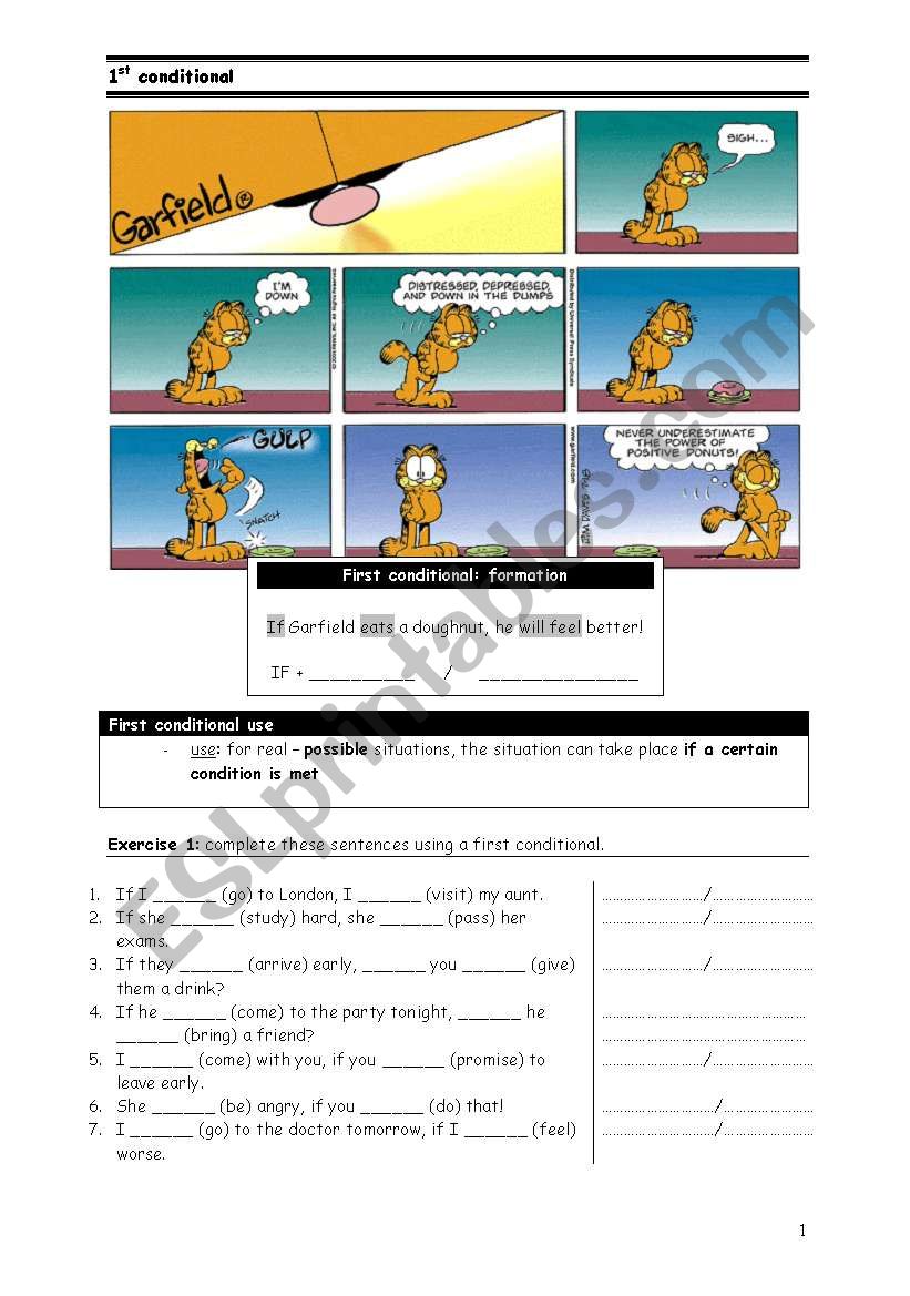 first conditional worksheet