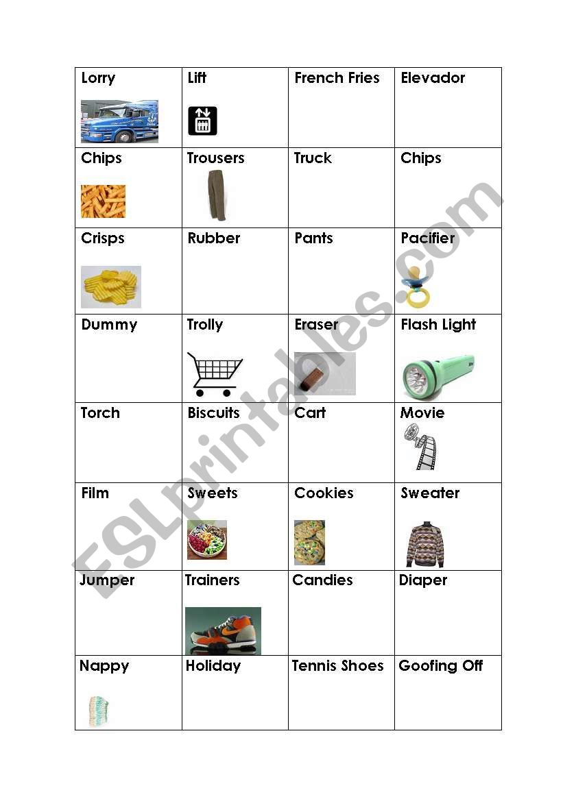 British/American Dominos part 1