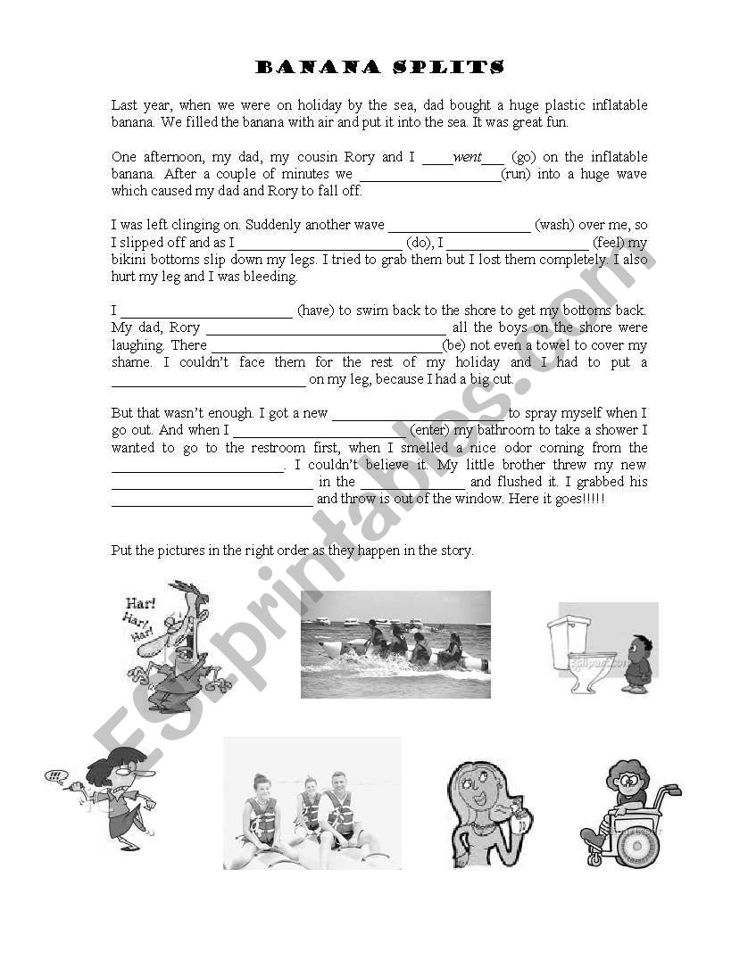 BANANA SPLITS worksheet