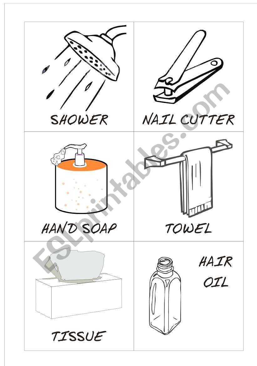 thngs related to personal hygine sheet 2