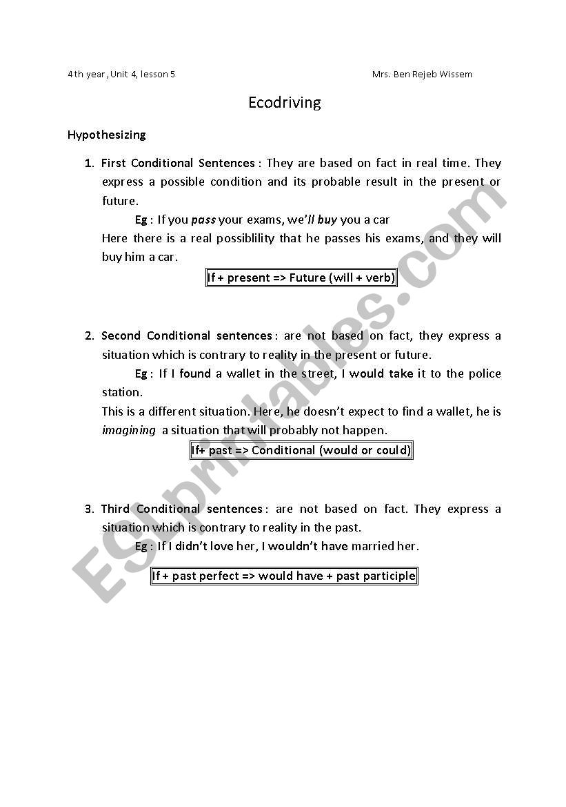 Hypothesizing worksheet